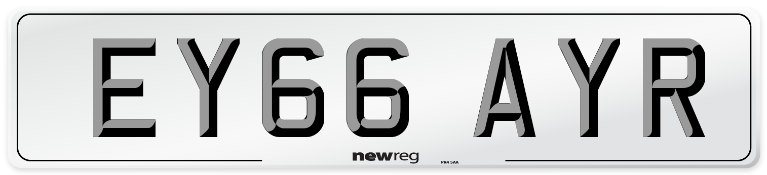 EY66 AYR Number Plate from New Reg